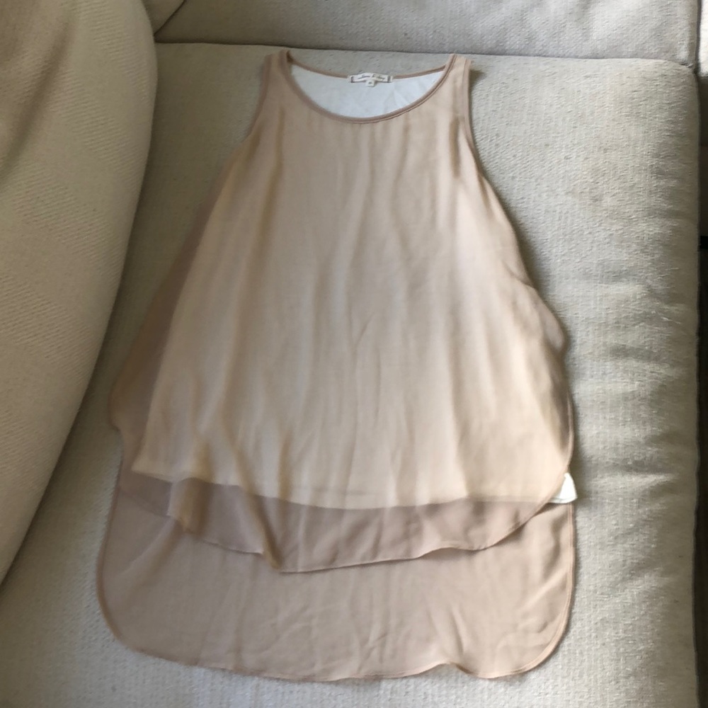 Willow and clay mesh cream tank